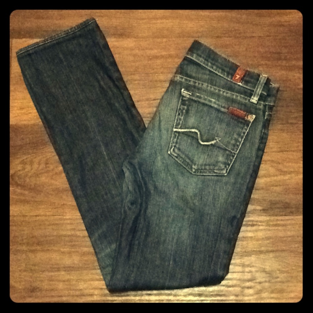 7 For All Mankind Straight Leg Jeans Size 25